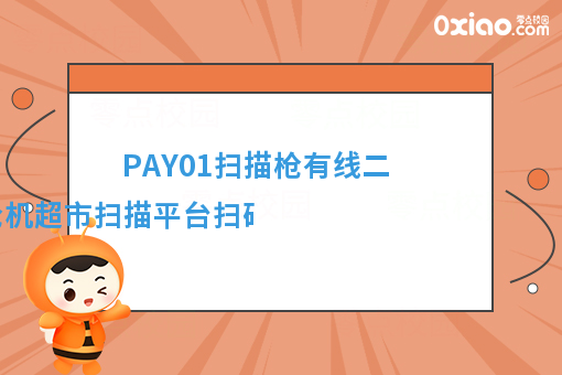 PAY01扫描枪有线二维码手机支付宝条码枪机超市扫描平台扫码器 微信/支付宝收银 手机支付 即插即用