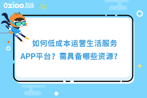 如何低成本运营生活服务APP平台？需具备哪些资源？