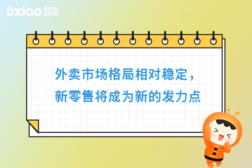 外卖市场格局相对稳定，新零售将成为新的发力点